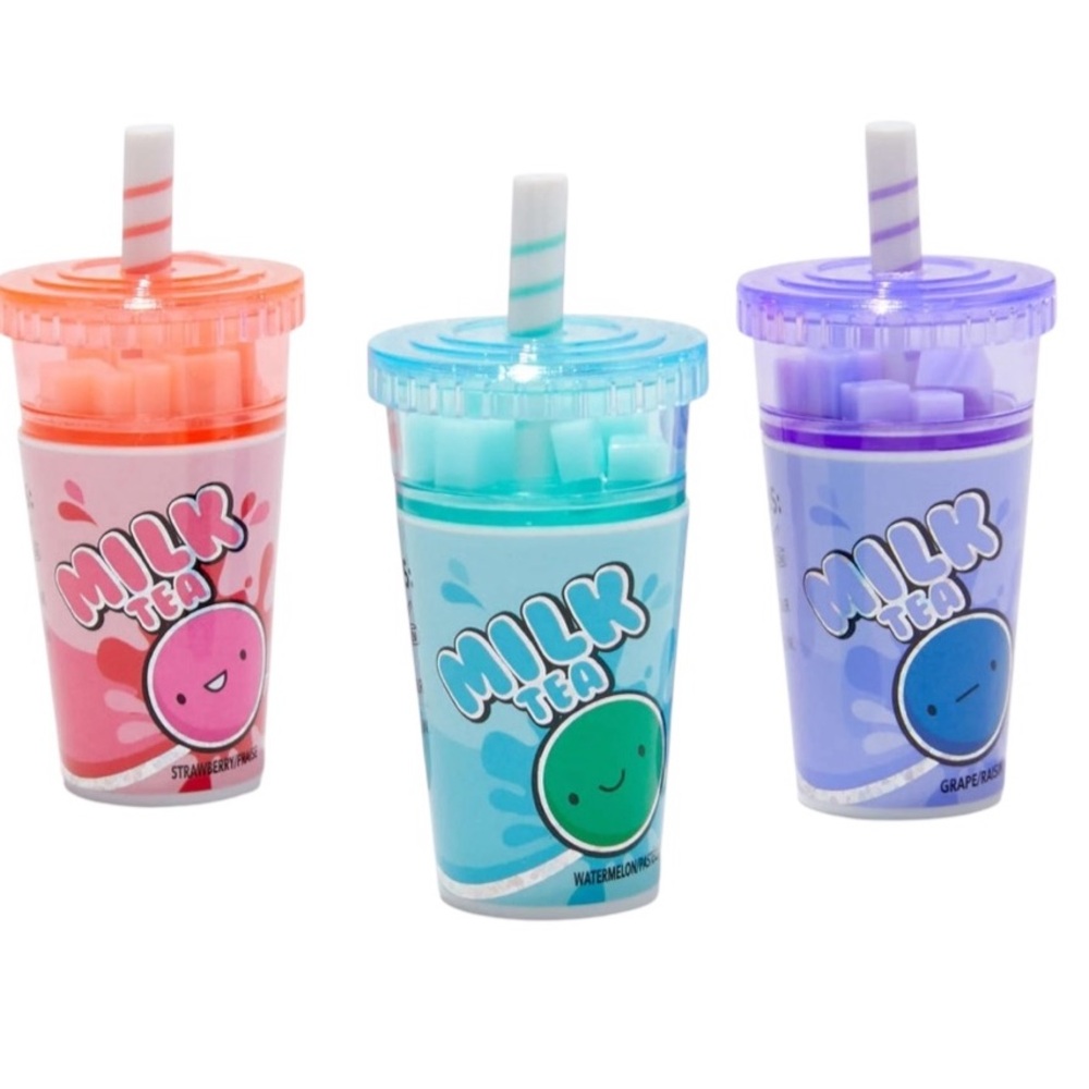 Milk Tea Shaker Lip Balm Set - 3 Pack